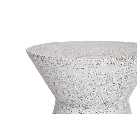 Σκαμπό Biella Terazzo Grey Black (35x35x44) Soulworks 0800001