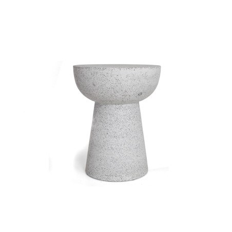 Σκαμπό Noria Terazzo Grey Black (41x41x54) Soulworks 0800005