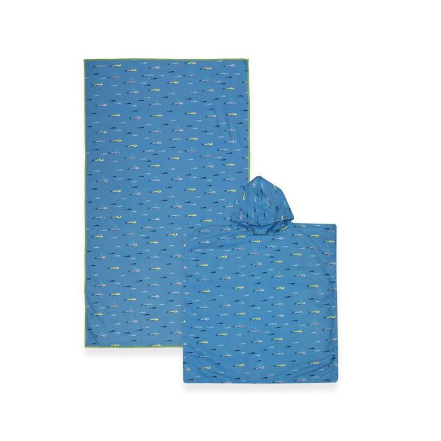 Πόντσο Θαλάσσης Nef-Nef Fish Team Blue 65x65