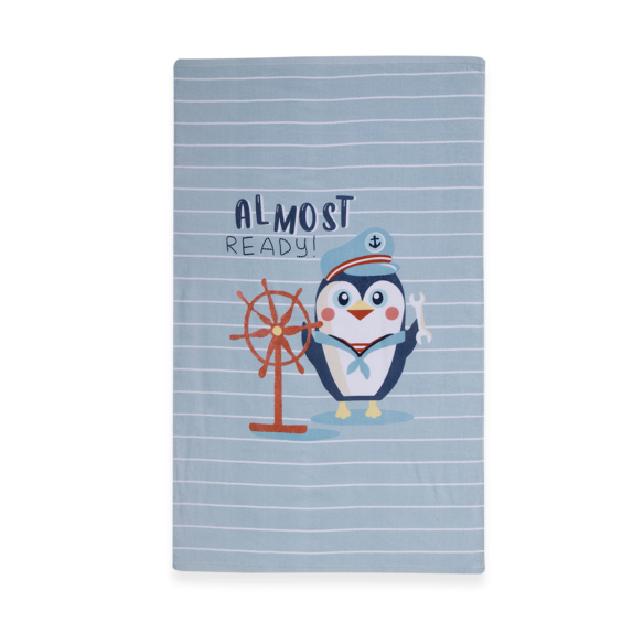 Παιδική Πετσέτα Θαλάσσης Nef-Nef Penguin L.Blue 70x120