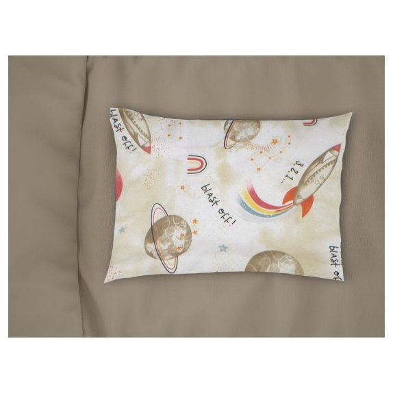 Μαξιλαροθήκη Εμπριμέ bebe Spaceship 186 35x45 Beige