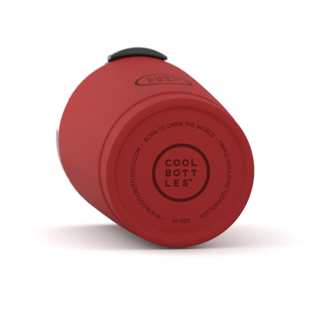 Ανοξείδωτο Ποτήρι - Θερμός Cool Bottles Έντονο Κόκκινο 330ml CB302538