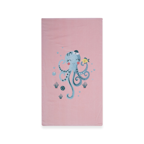 Παιδική Πετσέτα Θαλάσσης Nef-Nef Sweet Octapus Peach 70x120