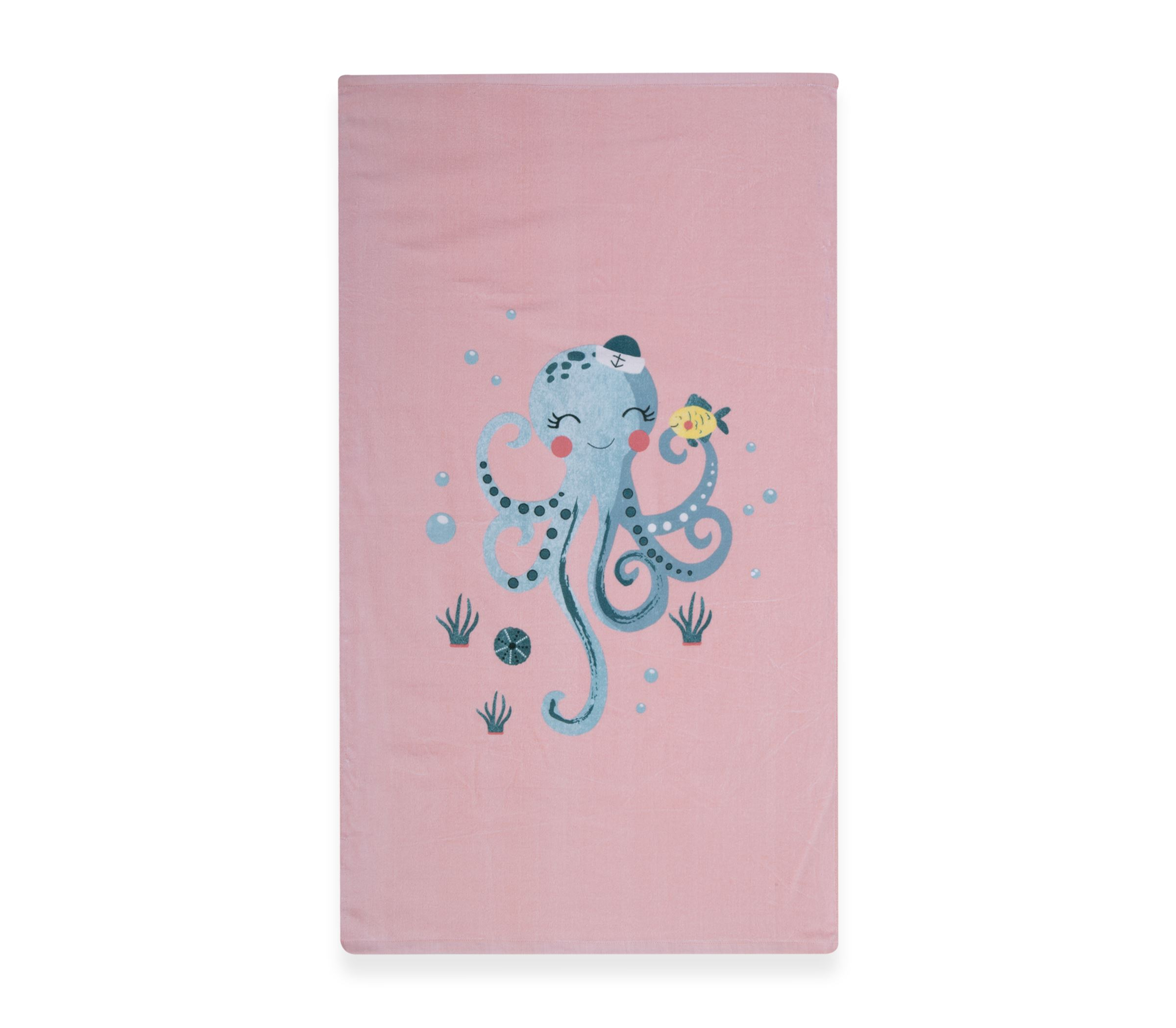 Παιδική Πετσέτα Θαλάσσης Nef-Nef Sweet Octapus Peach 70x120