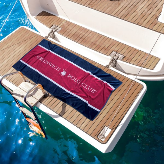 Πετσέτα Θαλάσσης Greenwich Polo Club 90x180 3864 Κόκκινο-...