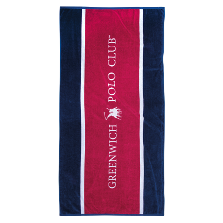 Πετσέτα Θαλάσσης Greenwich Polo Club 90x180 3864 Κόκκινο- Λευκό- Μπλε