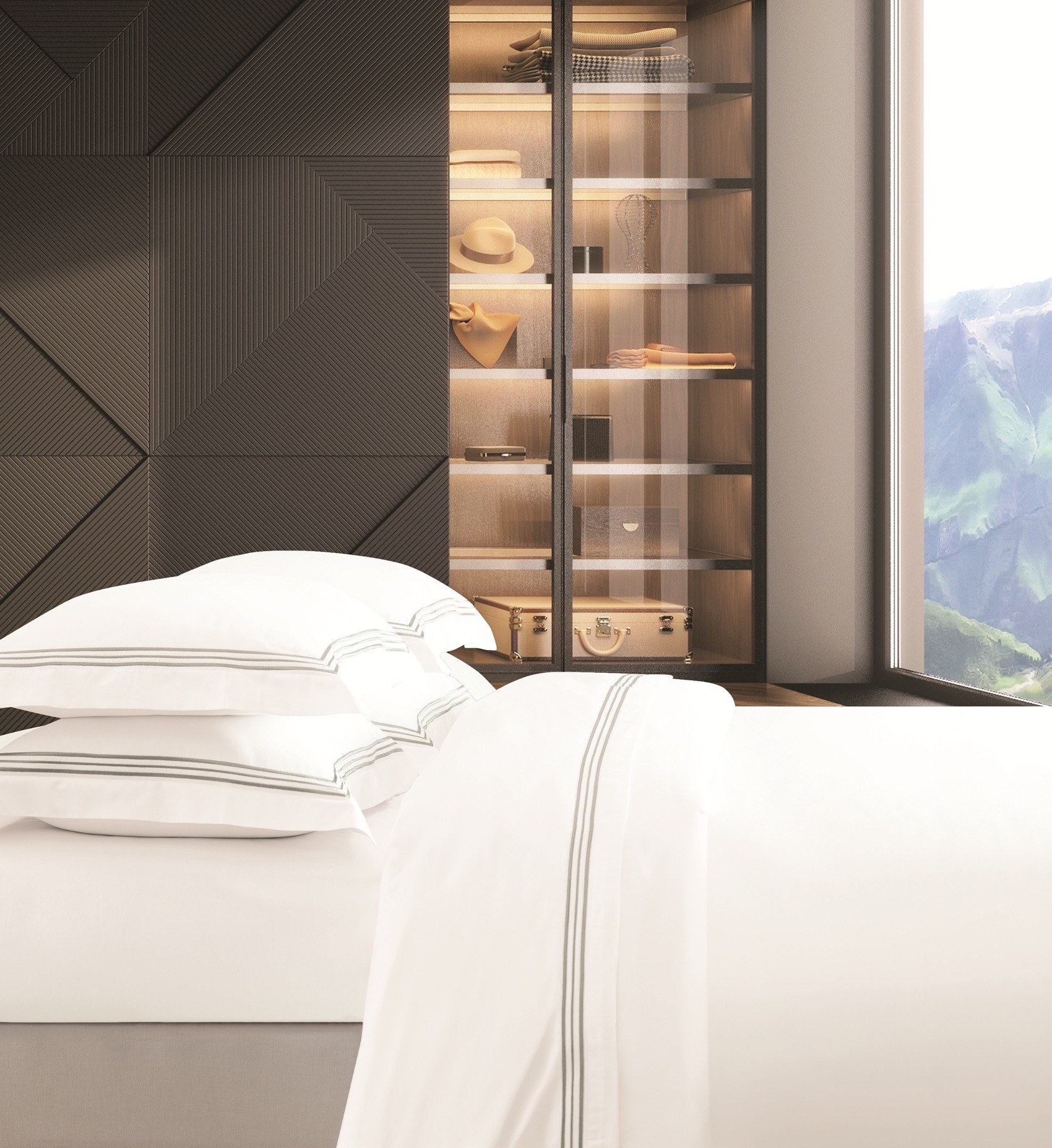 Σετ Σεντόνια Υπέρδιπλα 4 Τεμαχίων Makis Tselios Aspen3 