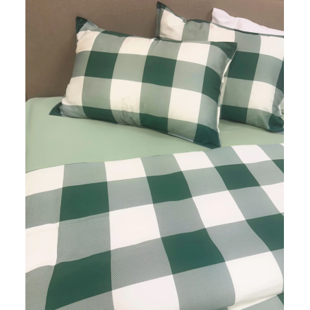 Σετ Παπλωματοθήκη King Size 3 Τεμαχίων Kentia Yn 25 Checks 260x240