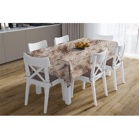 Τραπεζομάντηλο Αλέκιαστο Dimcol Skid Marks 472 180x300 Beige