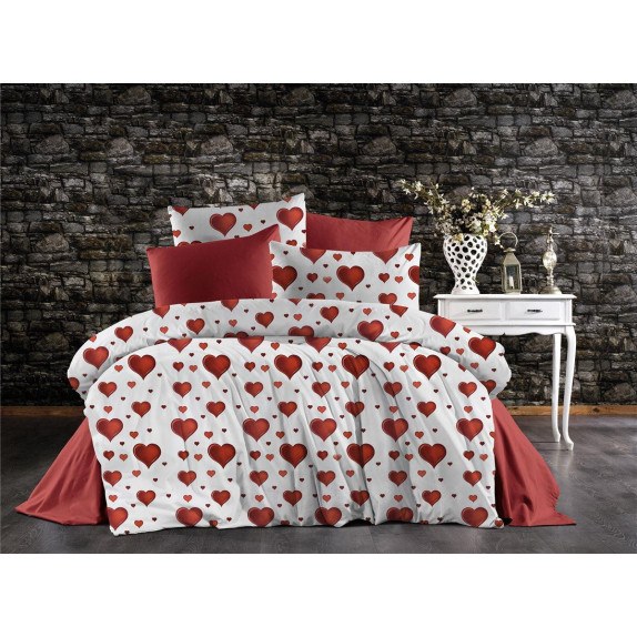 Σετ Σεντόνια King Size 4 Τεμαχίων Dimcol Πάθος 607...