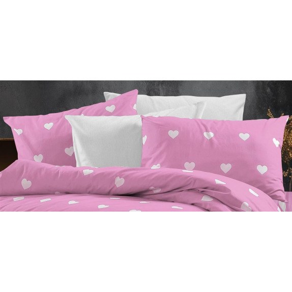 Μαξιλαροθήκη Dimcol Εμπριμέ Αίσθησις 608 50x70 Pink