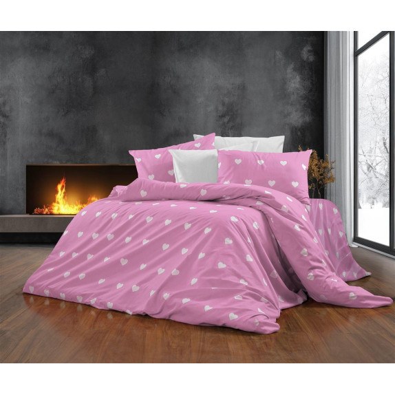 Παπλωματοθήκη Υπέρδιπλη Dimcol Αίσθησις 608 220x240 Pink