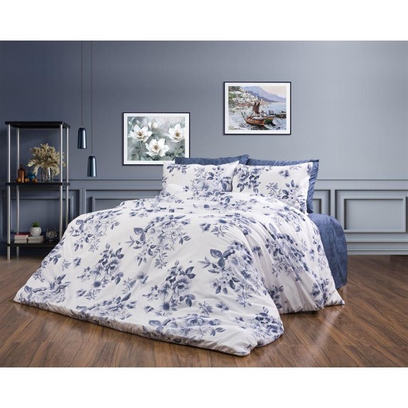 Πάπλωμα Μονό Dimcol Βερονίκη 486 160x240 White-Blue