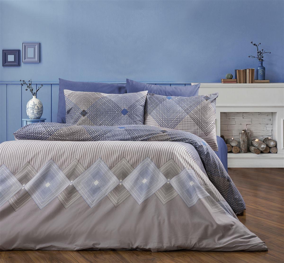 Πάπλωμα Μονό Dimcol Καλλιρόη 604 160x240 Grey-Blue