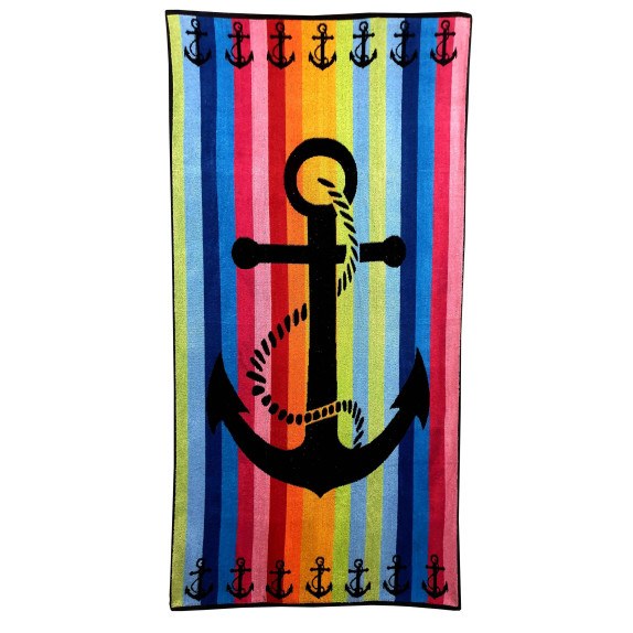 Πετσέτα Θαλάσσης ΚΟΜΒΟΣ Βελουτέ Zakar Design 7 Cotton...