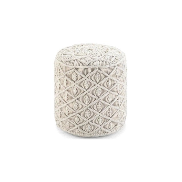 Πουφ Macrame ΚΟΜΒΟΣ Cotton 100% με εσωτερικη...
