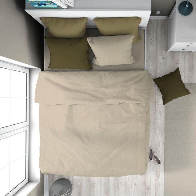 Παπλωματοθήκη Μονή Dimcol Solid 502 160x240 Beige