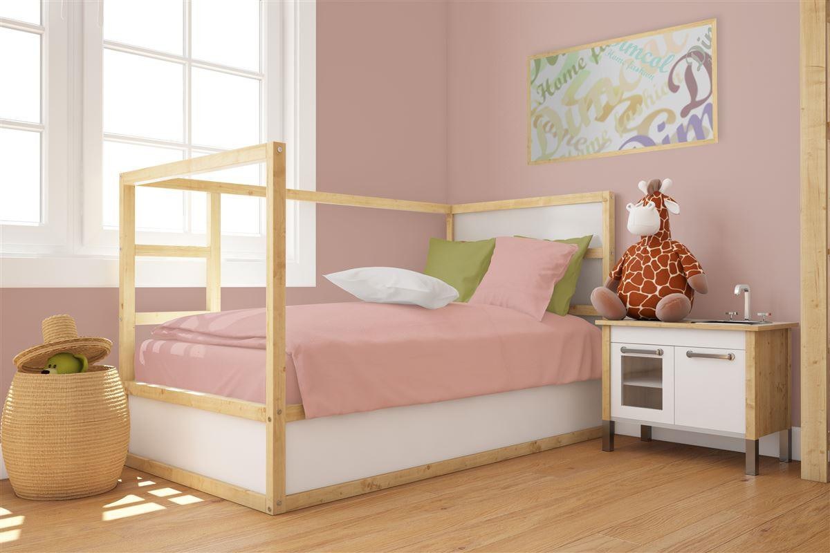 Βρεφική Παπλωματοθήκη Dimcol Solid 503 120x160 Dusty Rose