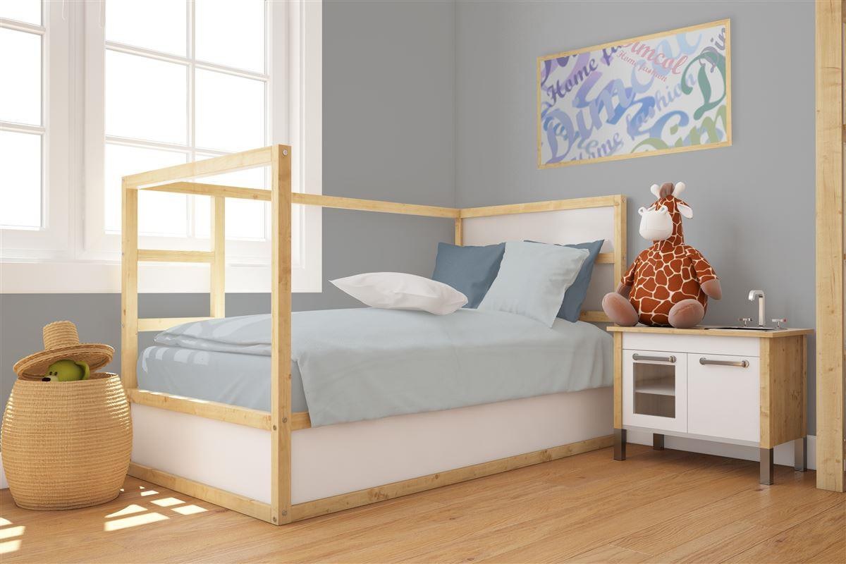 Βρεφική Παπλωματοθήκη Dimcol Solid 505 120x160 Light Blue-Grey