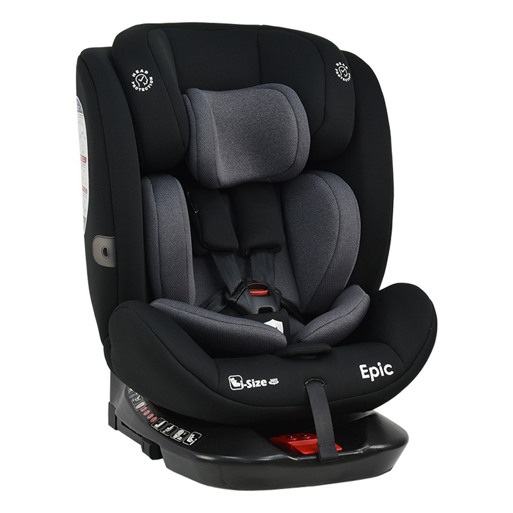 Κάθισμα Αυτοκινήτου Bebe Stars Epic Isofix i-Size 360° Black 921-188