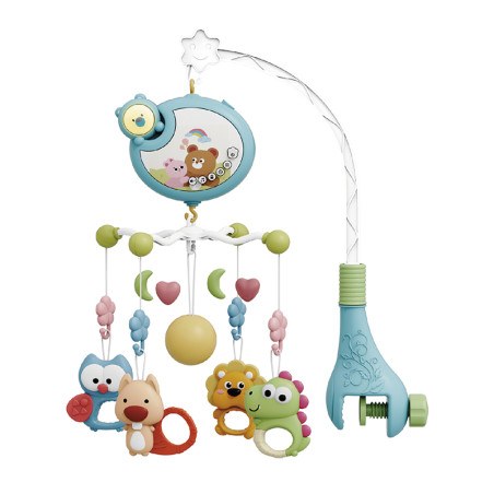 Μουσικό κρεβατιού με φώς Bebe Stars Cartoon Bear Blue 860-130
