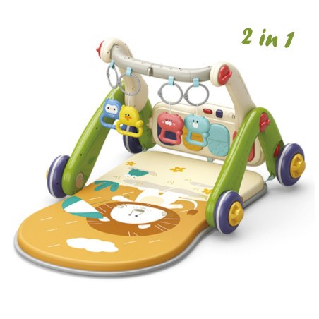 Γυμναστήριο-Περπατούρα Δραστηριοτήτων Bebe Stars  Piano Rainy Forest 2in1 4258
