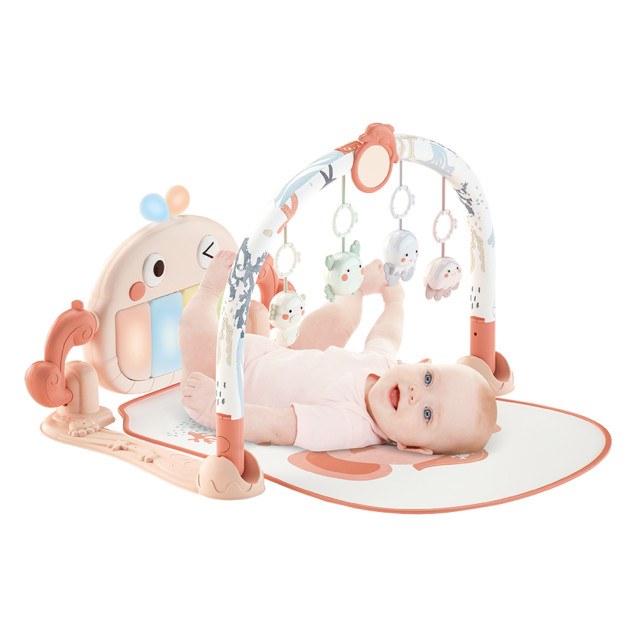 Γυμναστήριο Bebe Stars Piano Whale Pink 100-204