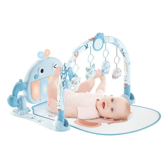Γυμναστήριο Bebe Stars Piano Whale Blue 100-203
