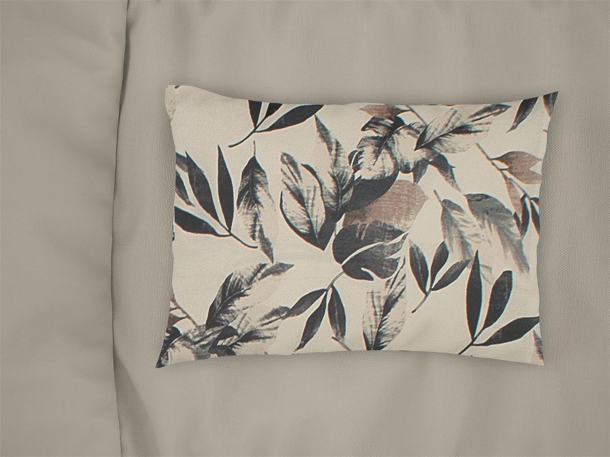 Μαξιλαροθήκη Dimcol Εμπριμέ Ευριδίκη 710 50x70 Ecru-Black