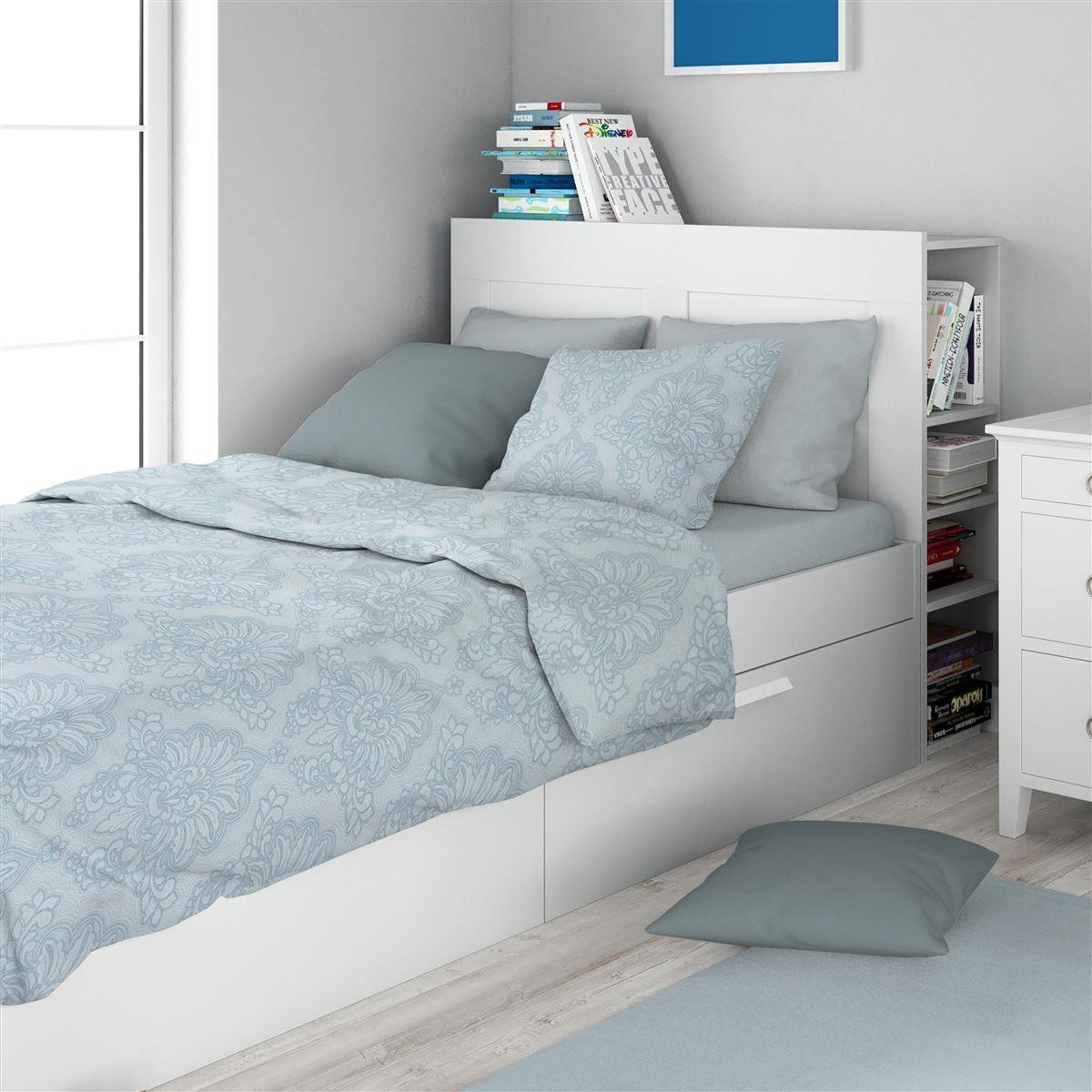 Σετ Σεντόνια Μονά 3 Τεμαχίων Dimcol Άρτεμις 705 160x240 Light Blue-Grey