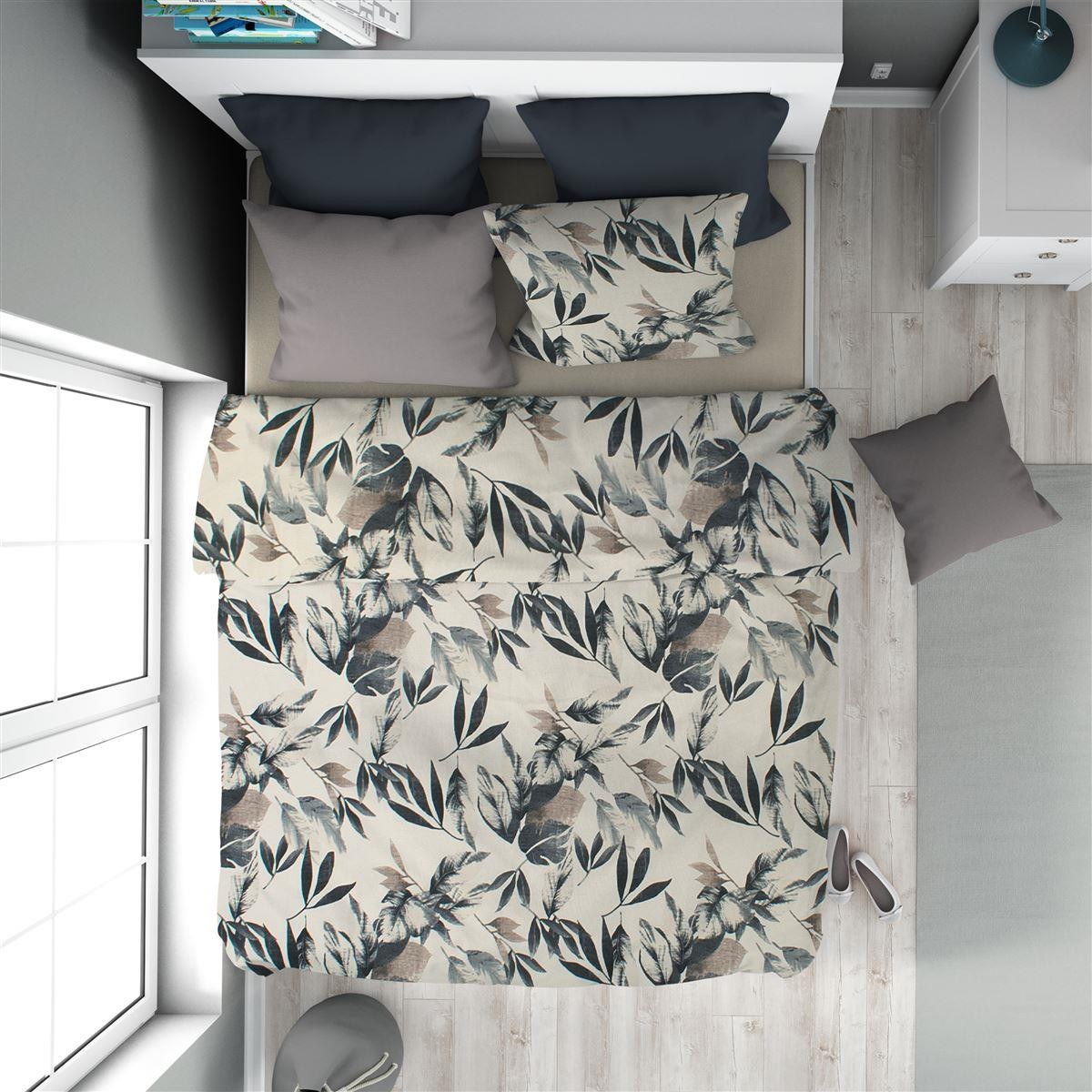 Dimcol - ΣΗΜΑΝΤΙΚΟ: Σε περίπτωση διαφοράς τιμής από το κατάστημα ισχύει παντα και μόνο η τιμή του καταστήματος Πάπλωμα Μονό Dimcol Ευριδίκη 710 160x240 Ecru-Black