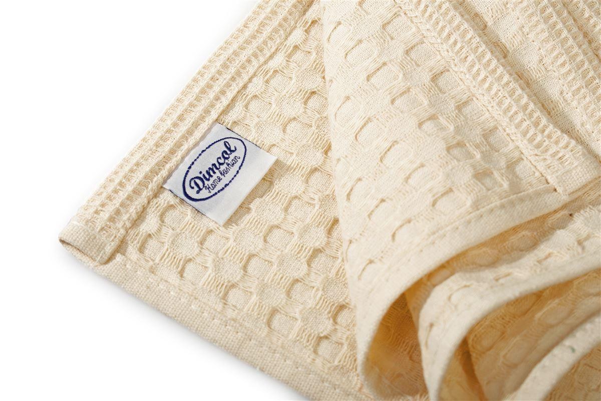 Ποτηρόπανο Dimcol Πικέ Solid 50x70 Ecru