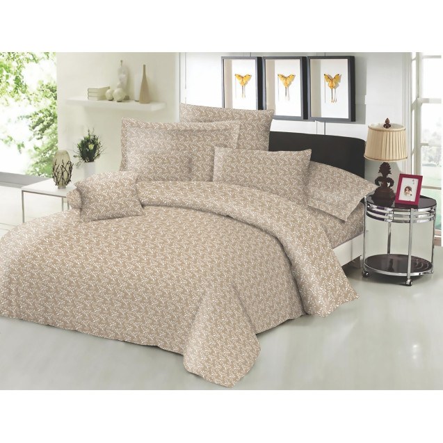 Σετ Σεντόνια ΚΟΜΒΟΣ Cotton Line Printed Fern...