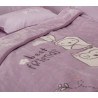 Βρεφική Κουβέρτα Βελουτέ Αγκαλιάς Nef-Nef Best Friends Lilac 75x100