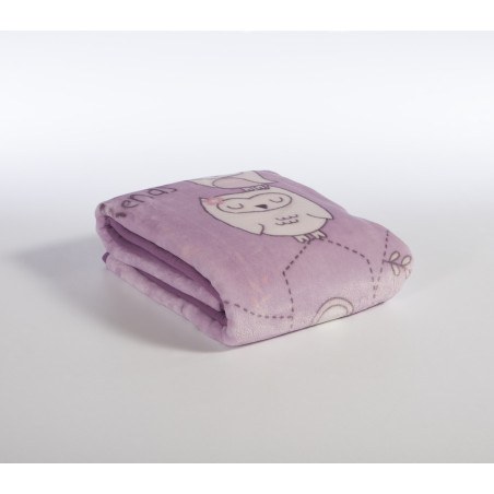 Βρεφική Κουβέρτα Βελουτέ Αγκαλιάς Nef-Nef Best Friends Lilac 75x100