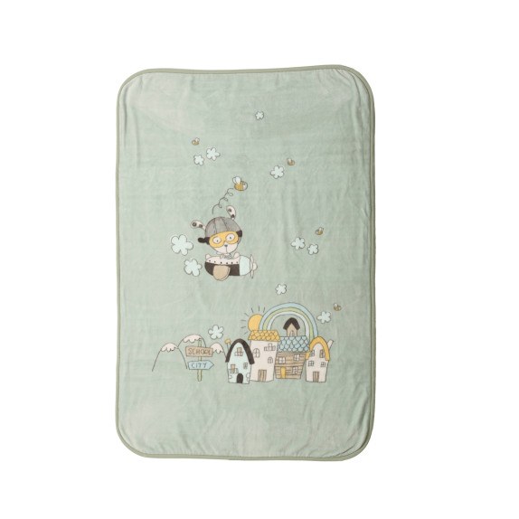 Βρεφική Κουβέρτα Βελουτέ Κούνιας Nef-Nef In The City...