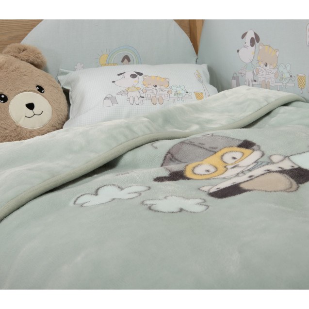 Βρεφική Κουβέρτα Βελουτέ Κούνιας Nef-Nef In The...