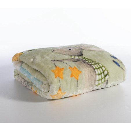 Παιδική Κουβέρτα Nef-Nef Woodland Party Pistachio 160x220
