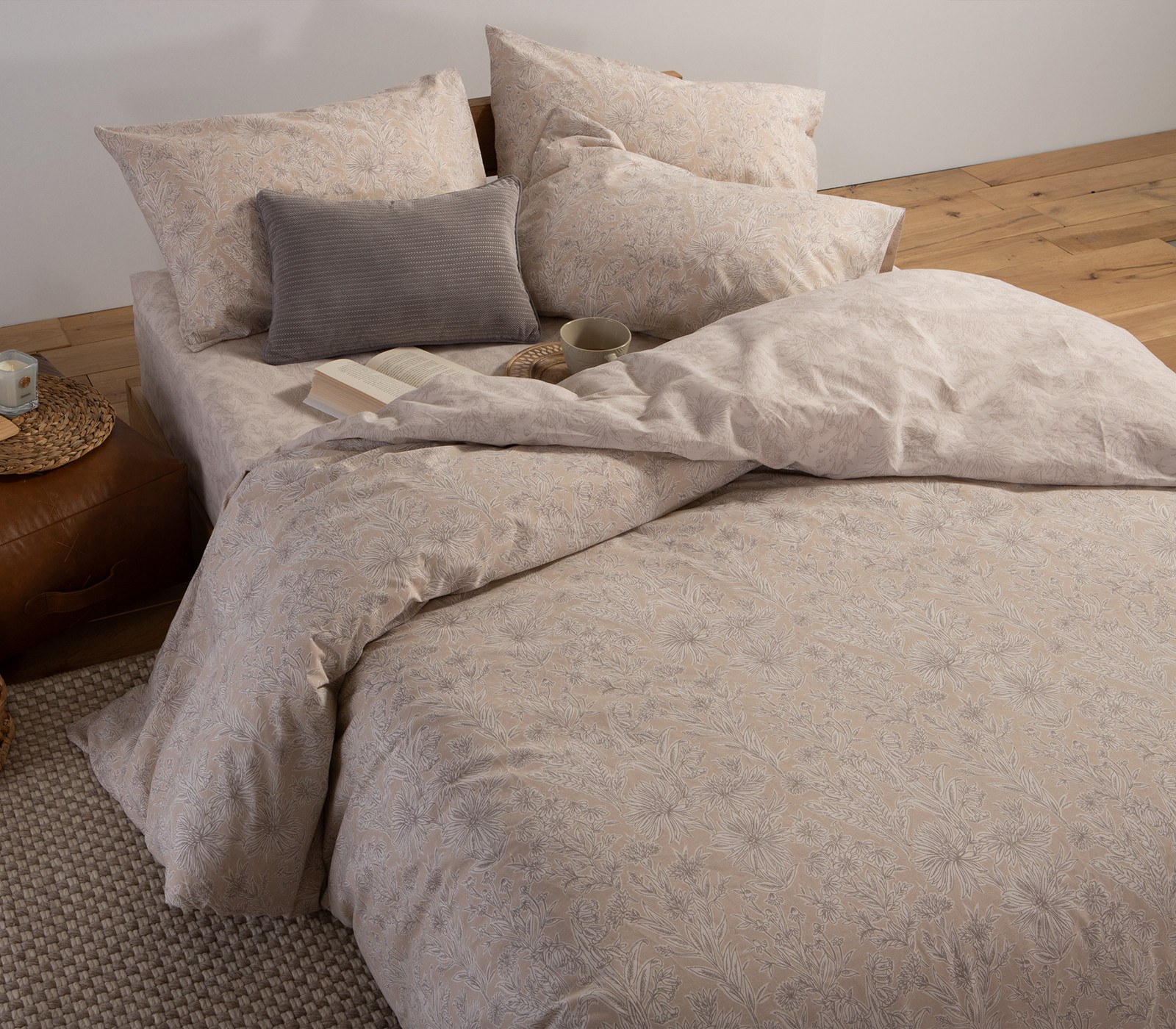 Σετ Σεντόνια Μονά 3 Τεμαχίων Nef-Nef Lucil Beige 170x27