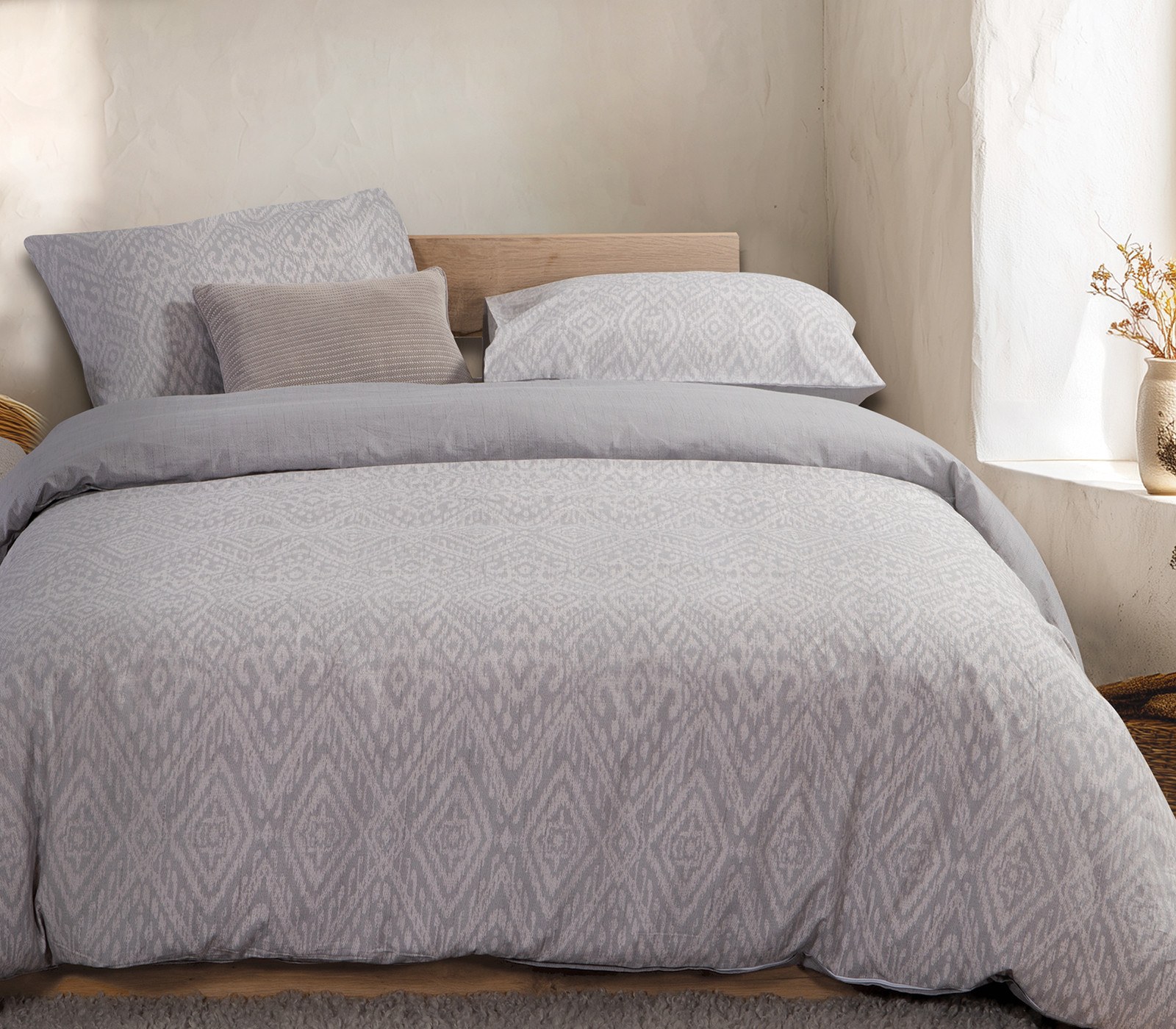 Σετ Σεντόνια Μονά 3 Τεμαχίων Nef-Nef Orion Grey 170x270