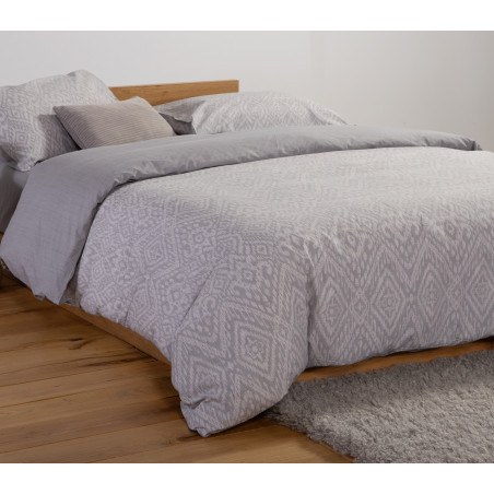 Σετ Σεντόνια Μονά με Λάστιχο 3 Τεμαχίων Nef-Nef Orion Grey 100x200+35