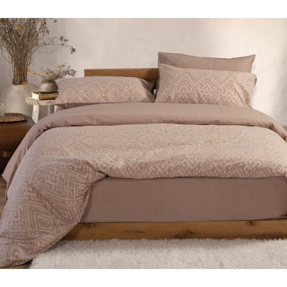 Σετ Σεντόνια Διπλά 4 Τεμαχίων Nef-Nef Orion Beige 200x270