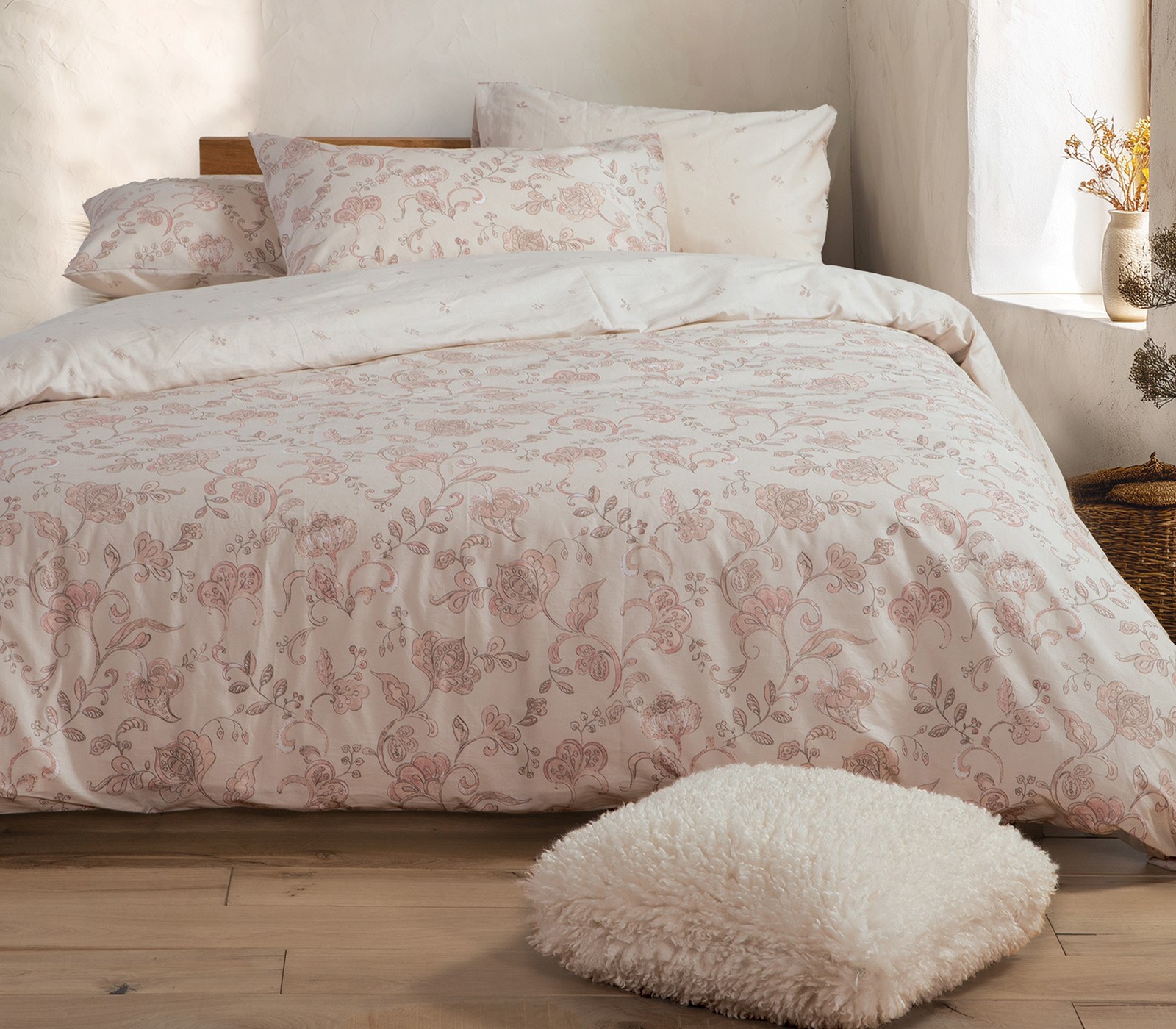 Nef - Nef Σετ Σεντόνια Διπλά 4 Τεμαχίων Nef-Nef Carena L.Grey 200x270