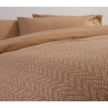 Σετ Σεντόνια Υπέρδιπλα 4 Τεμαχίων Με Λάστιχο Nef-Nef Suspen Caramel 160x200+35