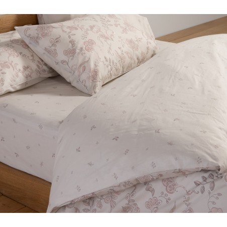 Σετ Σεντόνια King Size με Λάστιχο 4 Τεμαχίων Nef-Nef Carena Pink 180x200+35