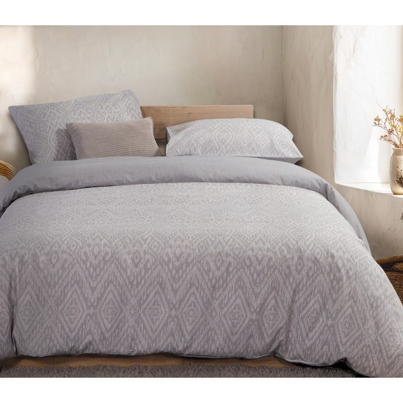 Σετ Παπλωματοθήκη Μονή 2 Τεμαχίων Nef-Nef Orion Grey 170x240