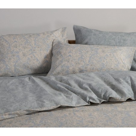 Σετ Παπλωματοθήκη Υπέρδιπλη 3 Τεμαχίων Nef-Nef Lucil Blue 240x230