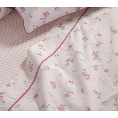 Σετ Σεντόνια Υπέρδιπλα 4 Τεμαχίων Nef-Nef Loraley Pink 240x270