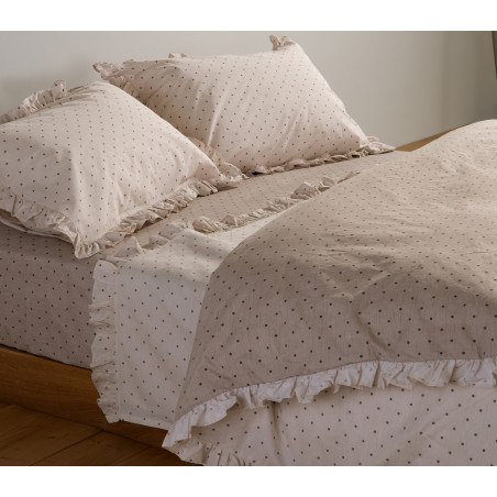 Σετ Σεντόνια Υπέρδιπλα 4 Τεμαχίων Nef-Nef Piombino Beige 240x270