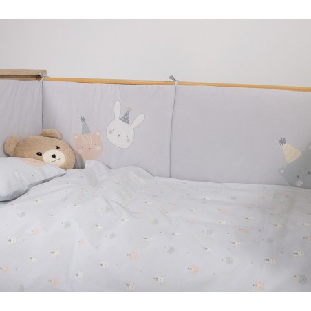 Σετ Σεντόνια Κούνιας 3 Τεμαχίων Nef-Nef Special Party Pink 120x170